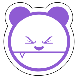 Mad Panda Sticker (Lavender)